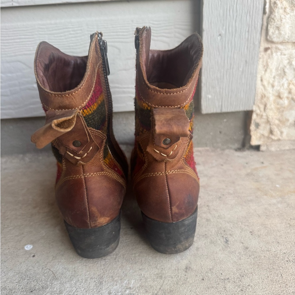 Brown Leather Born Booties - image 3